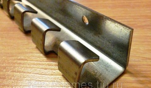 Гребенка (карниз) для полосы ПВХ, цинк